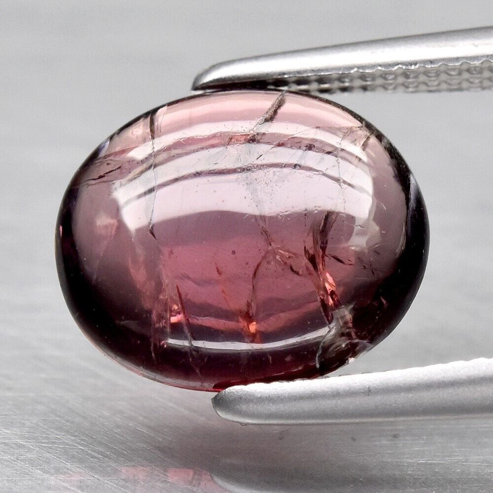 Natuurlijk Toermalijn Cabochon Kleur Paarsachtig roze 1,53 ct. · 100643-Toermalijn-Cabochon-Paarsachtig-roze-1,53-ct-Semi-Afrika.jpg