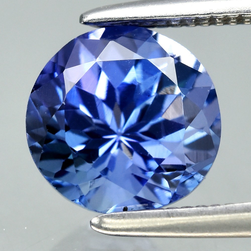 Natuurlijk Natuurlijke tanzaniet Rond Kleur Violet blauw 1,47 ct.