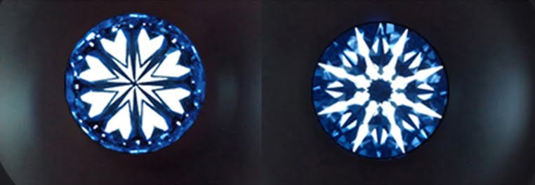 verschil-moissanite-diamant-8-facetten-microscoop