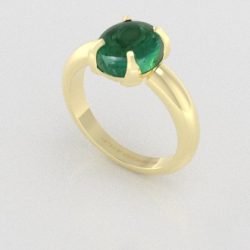 Verlovingsringen Toermalijn Groen  Geelgoud 9 karaat PR0004