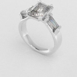 Verlovingsringen Witgoud 14 karaat Diamant PR0005