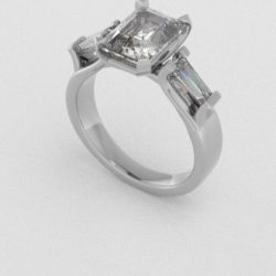 Verlovingsringen Witgoud 18 Karaat Diamant PR0005