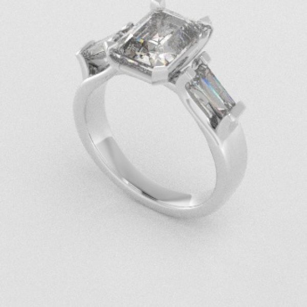 Verlovingsringen Witgoud 9 karaat Diamant PR0005