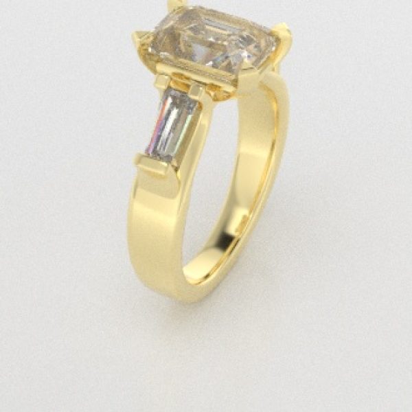 Verlovingsringen Geelgoud 14 karaat Diamant PR0005