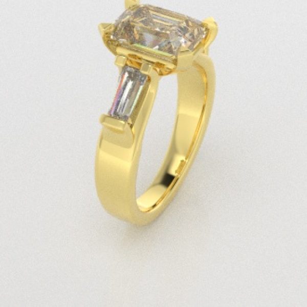 Verlovingsringen Geelgoud 18 Karaat Diamant PR0005
