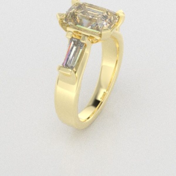 Verlovingsringen Geelgoud 9 karaat Diamant PR0005