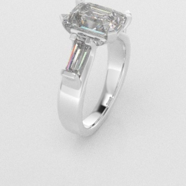 Verlovingsringen Witgoud 14 karaat Diamant PR0005