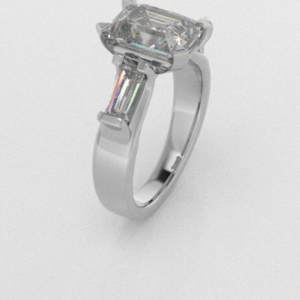 Verlovingsringen Witgoud 18 Karaat Diamant PR0005