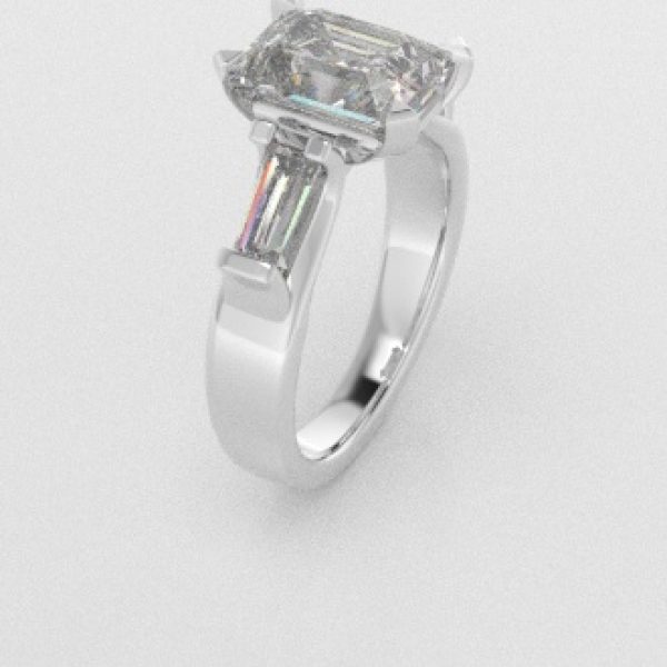 Verlovingsringen Witgoud 9 karaat Diamant PR0005