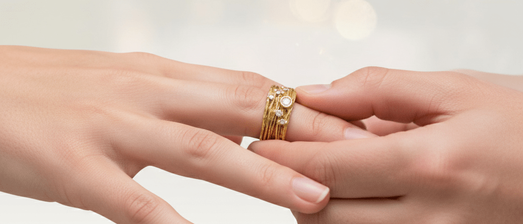 trouwring-14-karaat-6-diamanten-handgemaakt-in-het-goudsmid-atelier